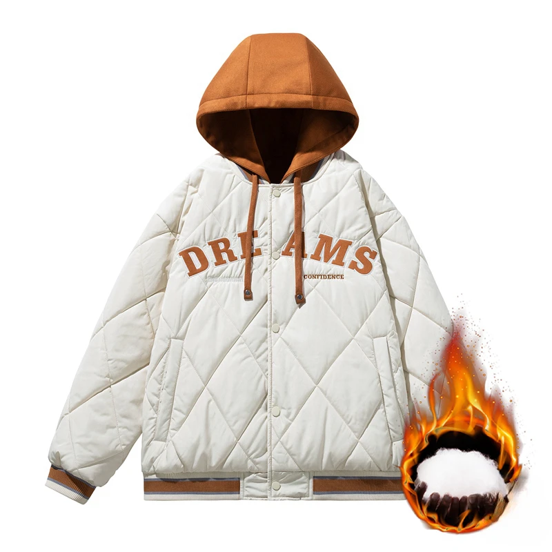 

Men's Casual 2023 Winter New Cotton Coat Men's Korean-Style Thickened Hooded Cotton Jacket Trendy Handsome Loose Cotton Jacket