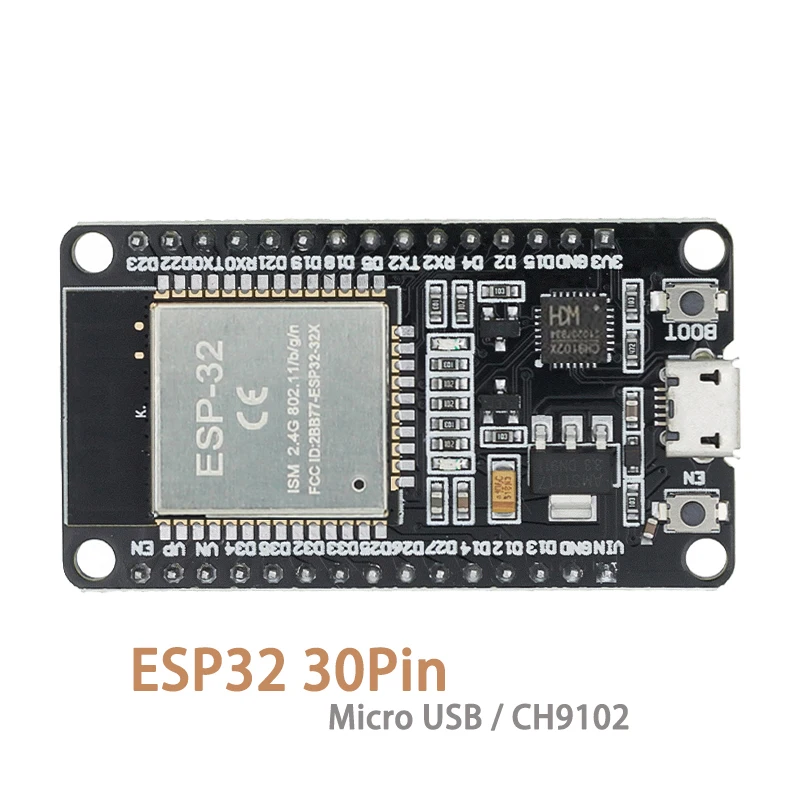 ตัวเลือกสินค้า บอร์ดพัฒนา ESP32 30PIN WiFi + Bluetooth สำหรับโปรเจกต์อัจฉริยะ