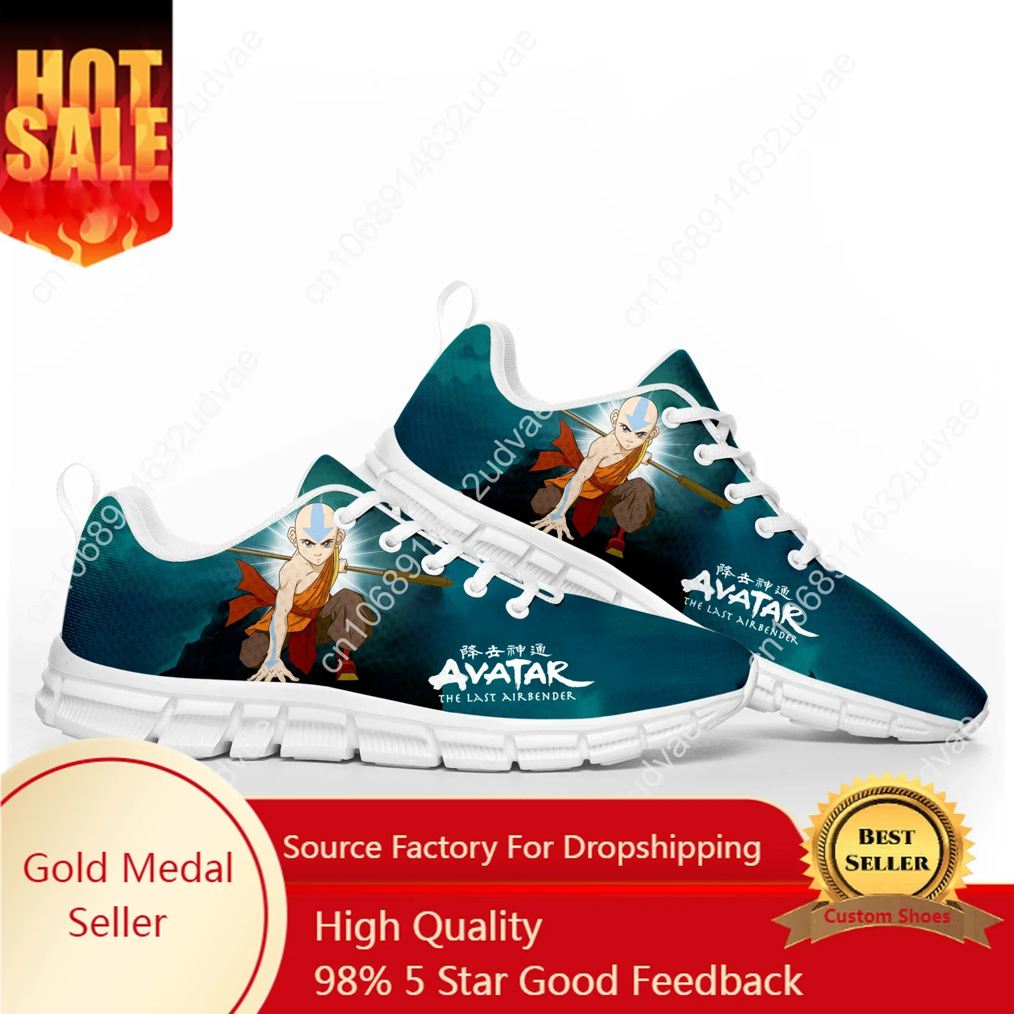 Avatar The Last Airbender Sports Shoes Mens Womens Teenager Kids Children Sneakers Custom High Quality Sneaker Couple White Shoe