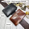 Zippered Car Key Case Belt Pouch Genuine Leather Keys Waist Bag Key Fanny Pack Wallet Organizer Holder Men L02D-TY