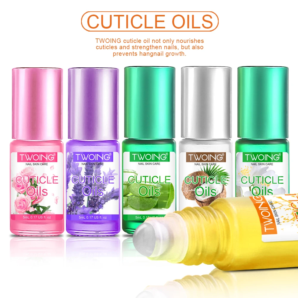 

Cuticle Oil Nail Natural Rose Nutrition Oil Plant Essential Oil Jojoba Oil For Cuticles Dead skin and Damaged Nail Care 5ml
