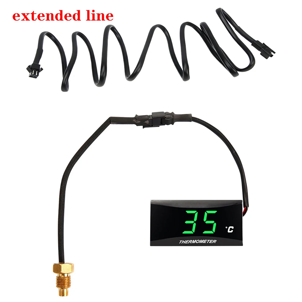Roter Wassertemperaturanzeiger Mini-Thermometer Universal für XMAX300 250 NMAX155 CB400 CB500X Sensor Zubehör – Detail 8