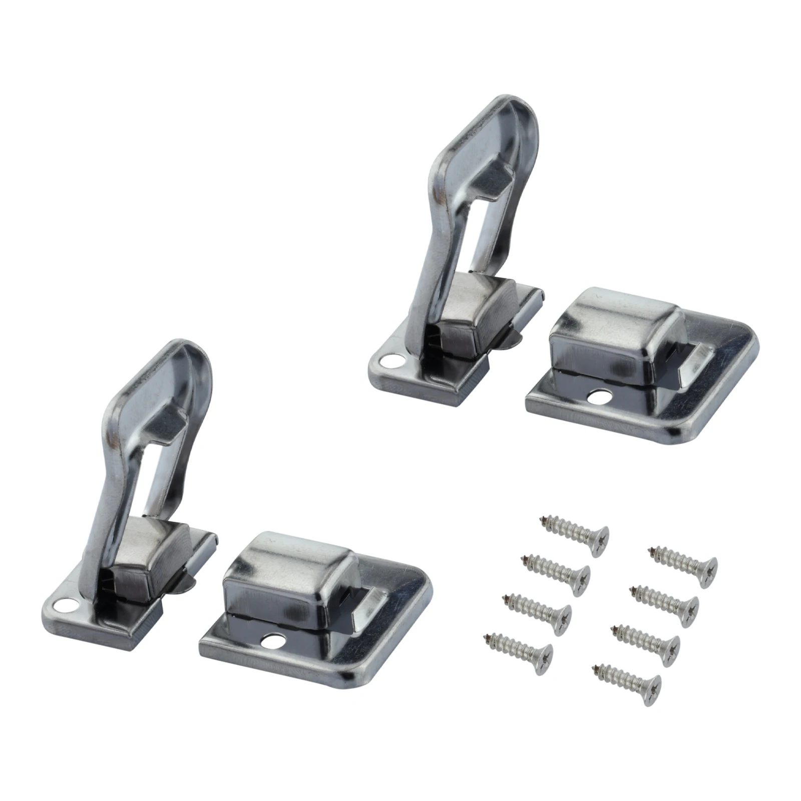 8Pcs Zinc Alloy Toggle Latch with Screws For Chest Box Case Suitcase Tool Clasp Cabinet Fitting Lock Belt Hasp Buckle Hardware