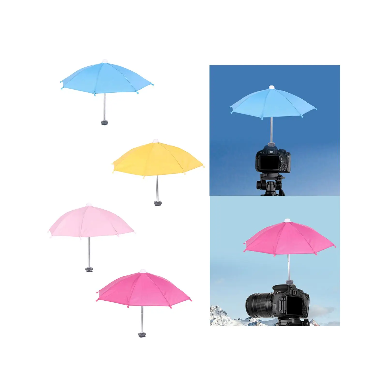DSLR 카메라 핫슈 우산, 다목적 액세서리, 경량, 튼튼하고 쉽게 설치, 방수 쉐이드 보호대 레인 커버, 27cm