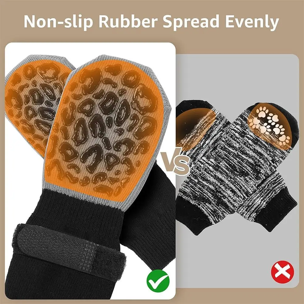 Cotton Dog Socks Anti Slip Paw Protector
