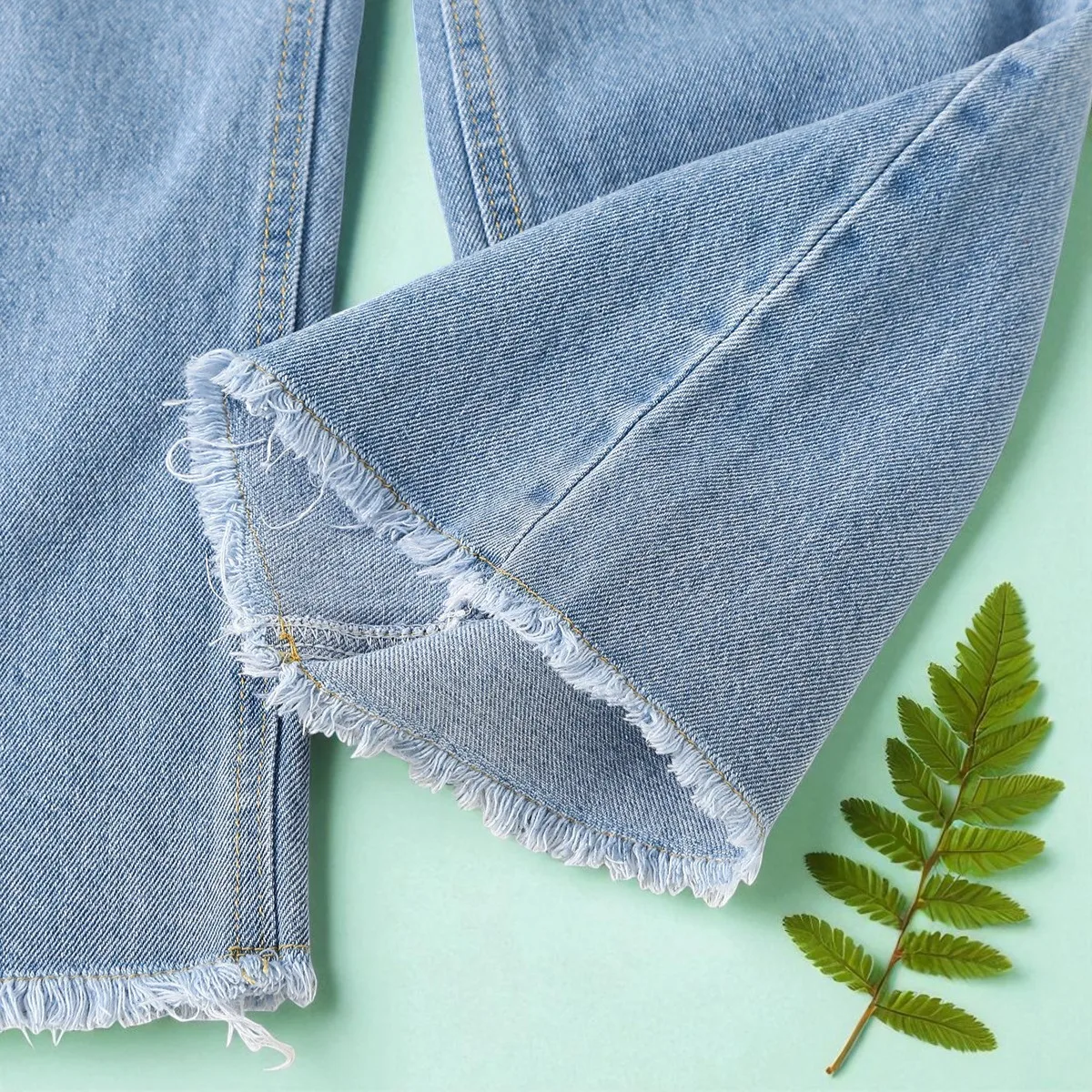 السراويل للفتيات الجينز المراهقين ملابس الأطفال فراشة طباعة السراويل ربيع الخريف الطفل الاطفال الملابس الجينز 6 8 10 12 14 Y