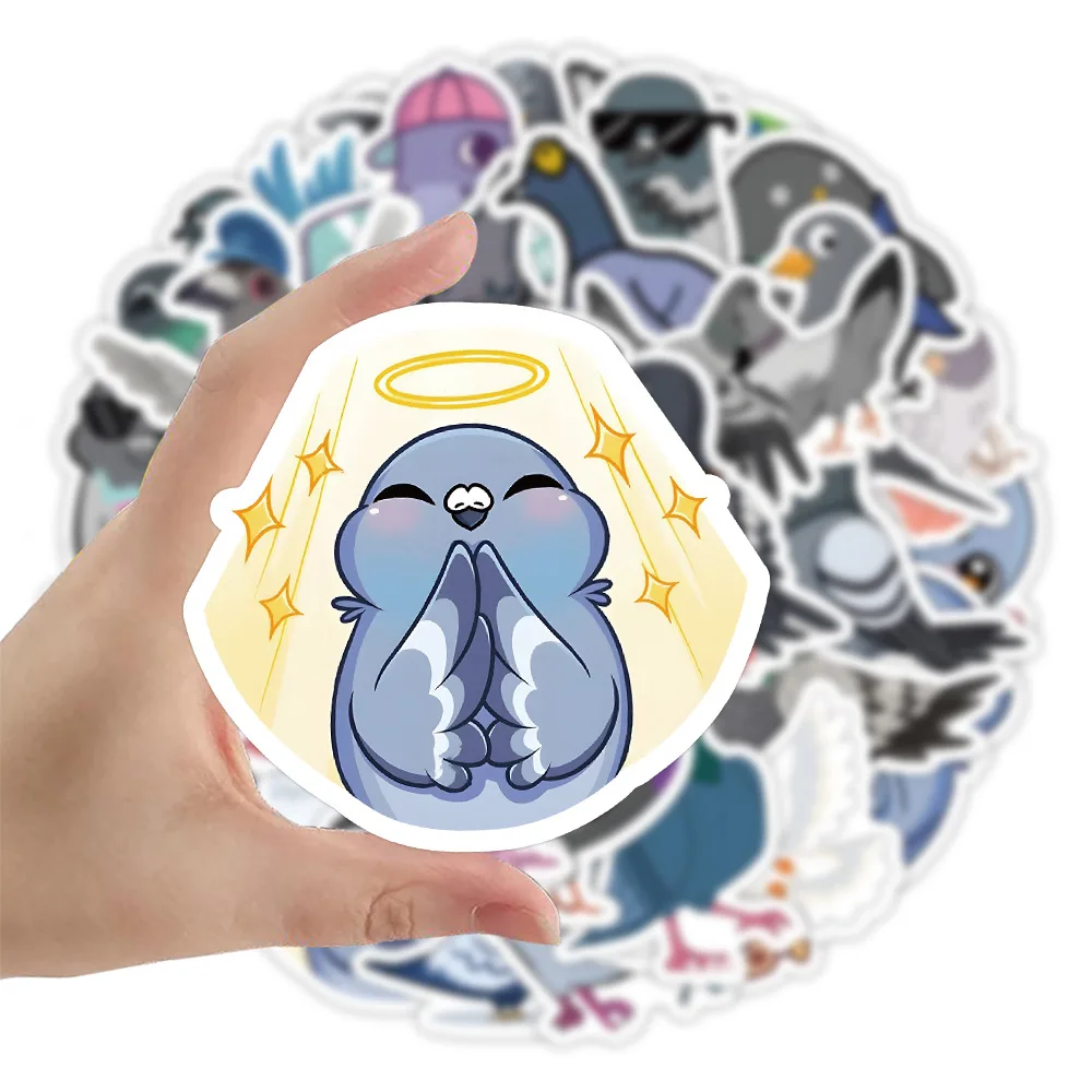 

10/60pcs Pigeon Stickers Cartoon Kids Toy Aesthetic Sticker Stationary Laptop Notebook Skateboard Car Scrapbooking Graffiti
