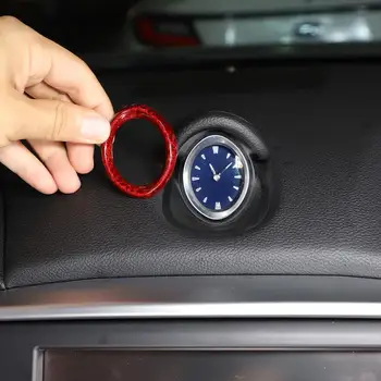 Interni auto Cruscotto Orologio Copertura Decorazione Telaio In Fibra di Carbonio Modificato Trim per Maserati Ghibli 2014-21 Quattroporte 17-2021