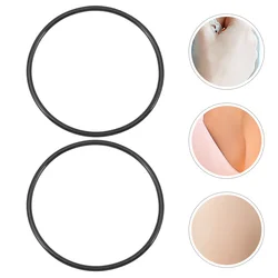 50 Pcs Silicone Wristband Elastic (black) Diy Wrist Strap DIY Bands Universal Unisex Wristand Men Women