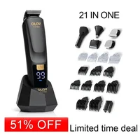 OLOV Beard/Hair Trimmer for Men All-in-One Mens Grooming Kit for Beard, Nose, face, Cordless Hair Clippers Electric Razor 1