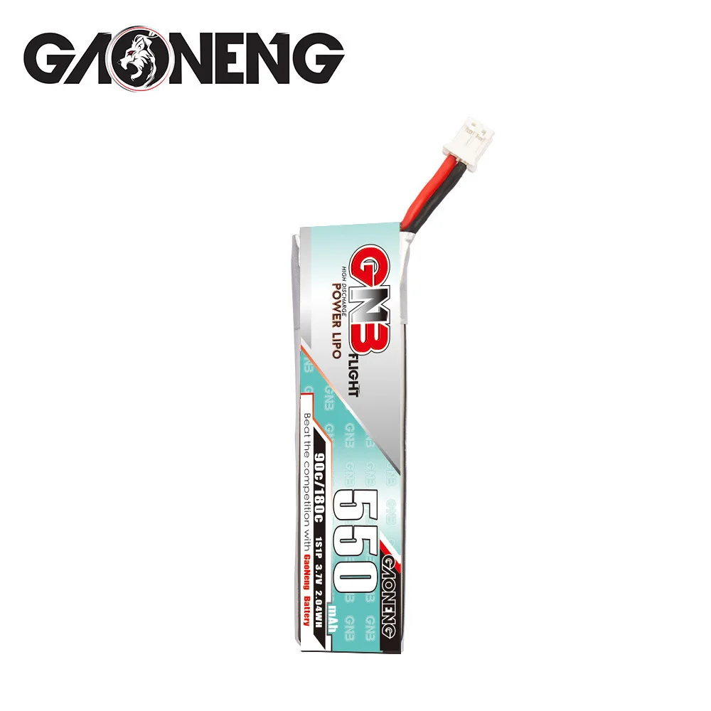 GNB 1S 3.7V 550mAh 90C/180C Lipo Battery With PH2.0 Plug for TINY8X Blade Inductrix FPV QX2 120S Beta75S BetaFPV Drone Parts 4