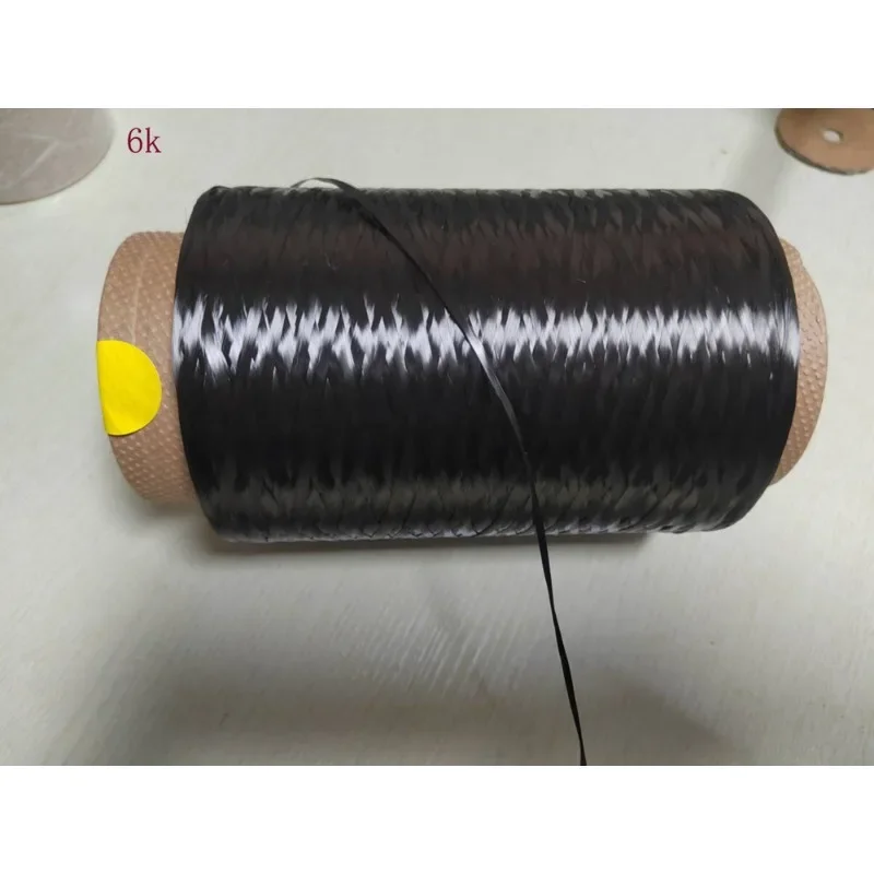 6K 3500MPa Carbon Fiber tow Continuous filament Yarn thread tape