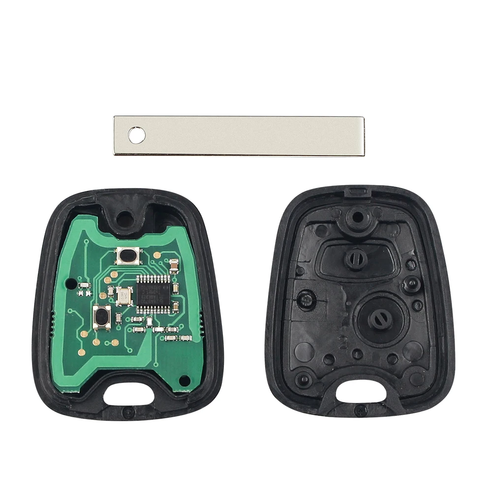 KEYYOU ทรานสปอนเดอร์ PCF7961 ชิป 2 ปุ่มรีโมทคีย์สำหรับเปอโยต์ 307 สำหรับซีตรอง C1 C3 ไร้กุญแจ 433MHZ HU83 ใบมีดกุญแจ 2
