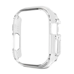 Premium Hard PC Bumper Shell Screen Protector Cover for 49mm Ultra 1 2 (Transparent)