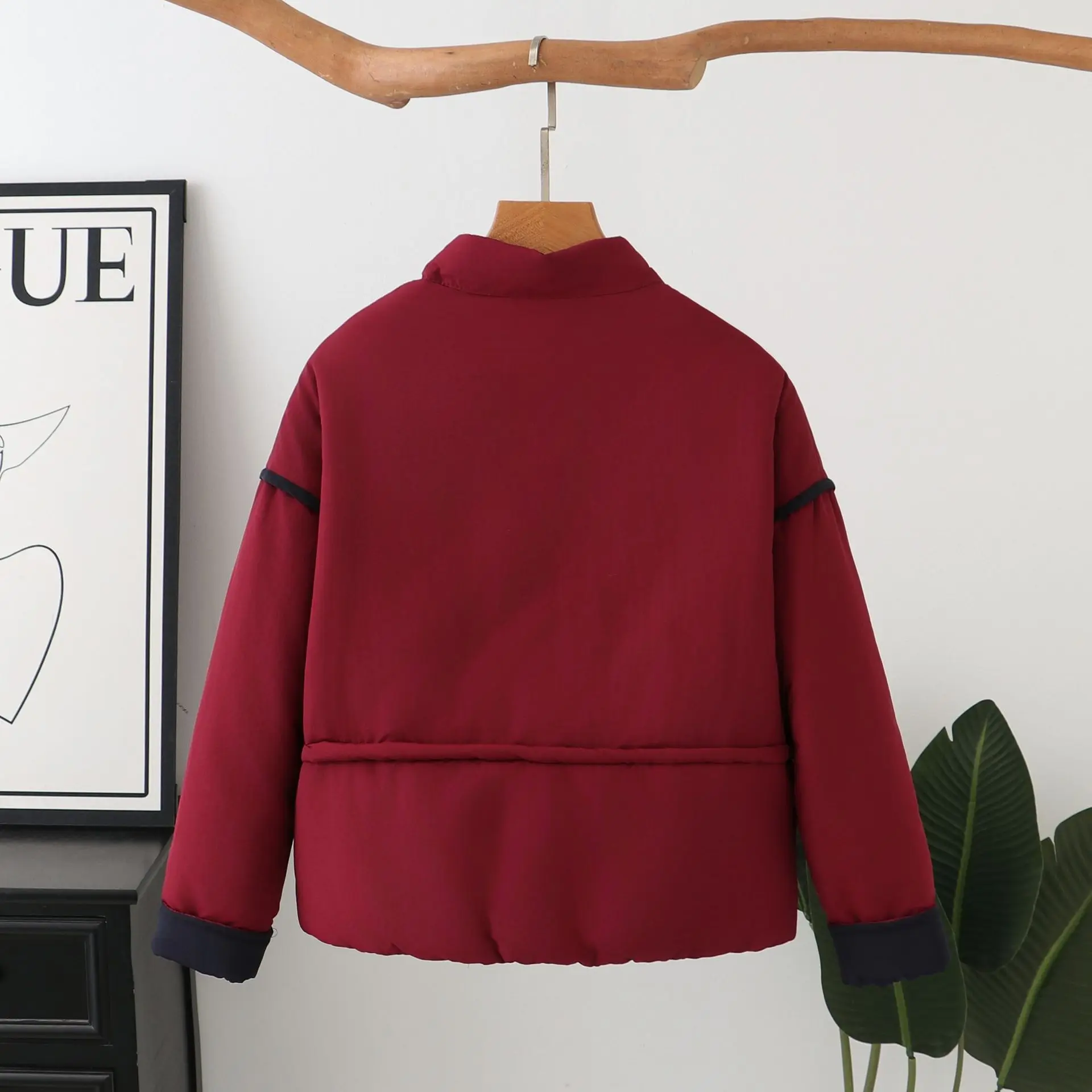 XXXXL Fashion Plus Size Women's Parkas New Autumn Winter Style Casual stand-up Collar Padded Jacket Casual Warm Short Coat 1397