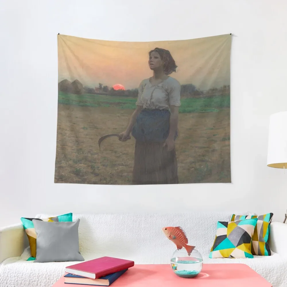

Jules Breton. The Song of the Lark, 1884. Tapestry Home Decorating Room Decor Korean Style Wall Deco Wall Art Tapestry