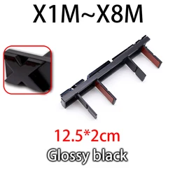 3D Front Grille Badge Emblem - Premium ABS Car Tuning Accessory - X3M (Black X1 - 8M)