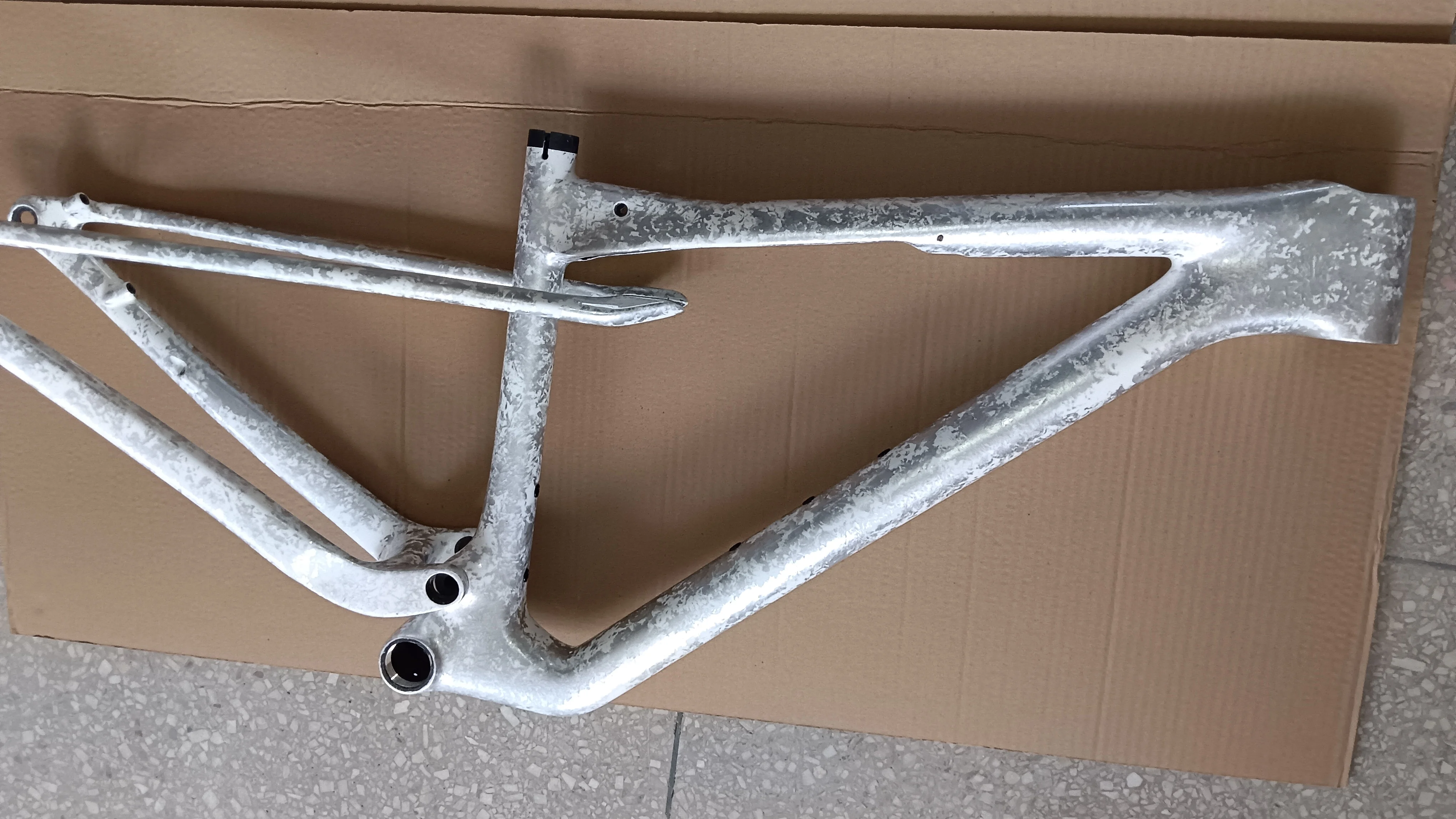 아이스크림 화이트 라이터 컬러 T1100 풀 카본 파이버 서스펜션 MTB 자전거 프레임 XC 29er 부스트 UDH(쇼크 업소버 포함) 210x50mm