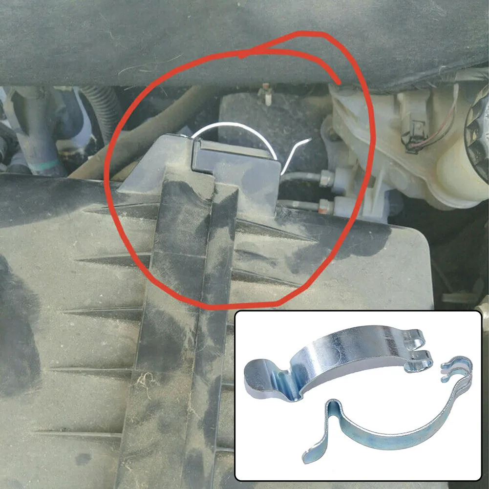 

2pcs Car Air Filter Cleaner Housing Box Lid Spring Clip Clamp For Toyota Air Filter Shell Filter Electrical Fuse Box Fixed Sprin