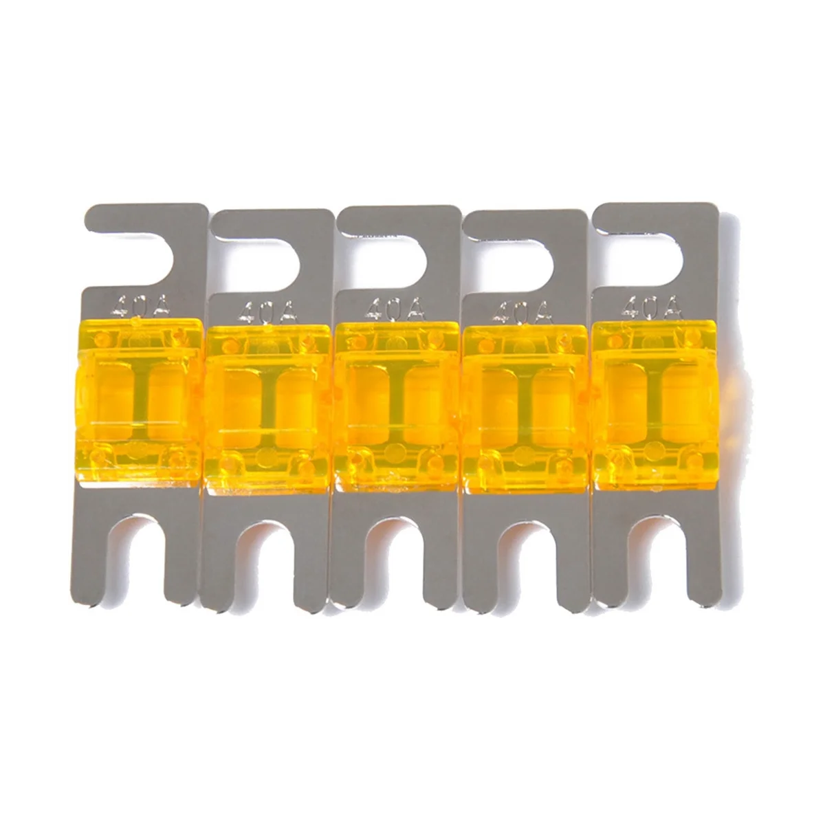 

5Pcs/Set 40A Nickel Plated Car Stereo Audio 32V AFS for Mini ANL for Fuse Car Stud Fuse Circuit Protection