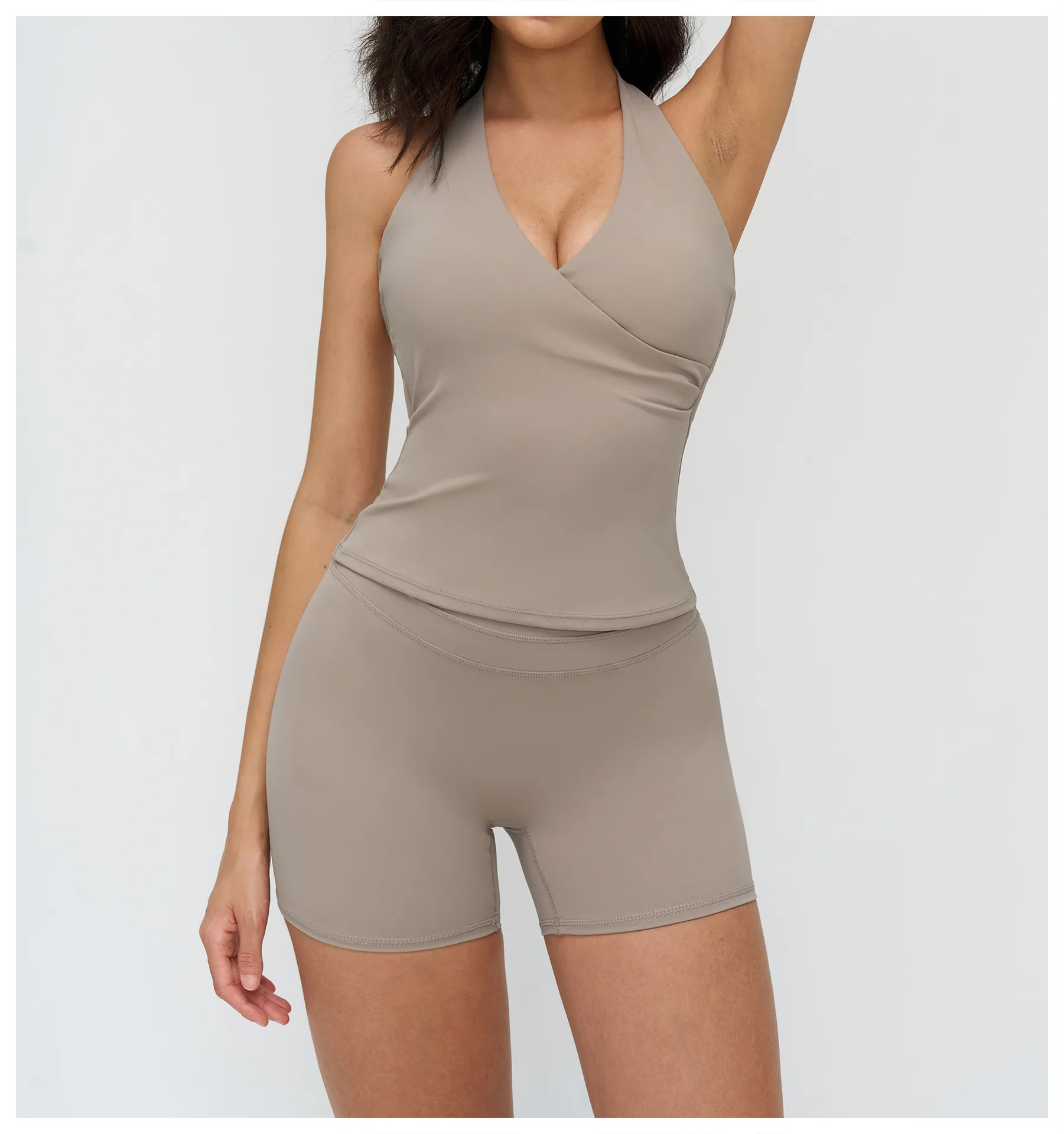 Débardeur Yoga Push-Up Dos Croisé