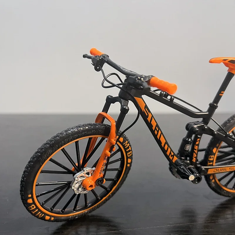 1:10 Model Alloy Biycle Diecast Mountain Finger Racing Mini Bike Shock-absorbing Adult Simulation Boys Toys bike toys finger bike toys