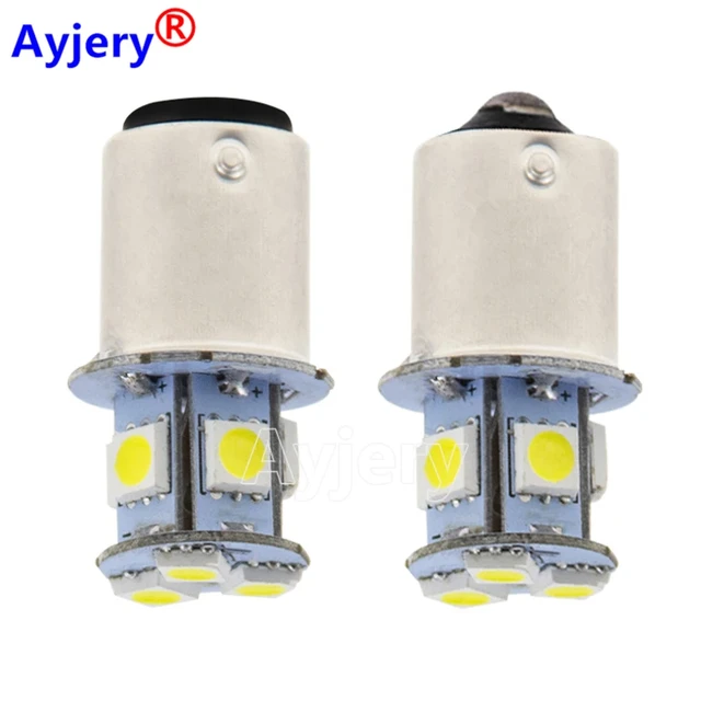 BA15S LED 8-SMD RED 5050 - Lampe LED 12V | bol