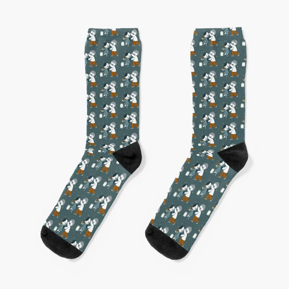 Dancing John & Catana Socks with print Soccer christmass gift gym Woman Socks Men's dancing john