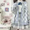 Anime Sanrioed Pompompurin Girl Cardigan Sweater Kuromi Kawaii Cinnamoroll Spring Autumn Knit Coat Preppy Loose Sweet Embroidery 4