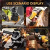 125MM Brushless Angle Grinder 4 Gears Cordless Cutting Machine Metal Grinding Polishing Power Tool For DeWalt 20V Battery 4