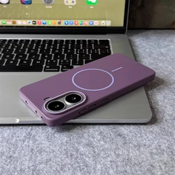 Ultra Thin Solid Color Matte Hard Case with Magnetic Wireless Charging Capability - Poco F8 Pro (RR PC Purple)