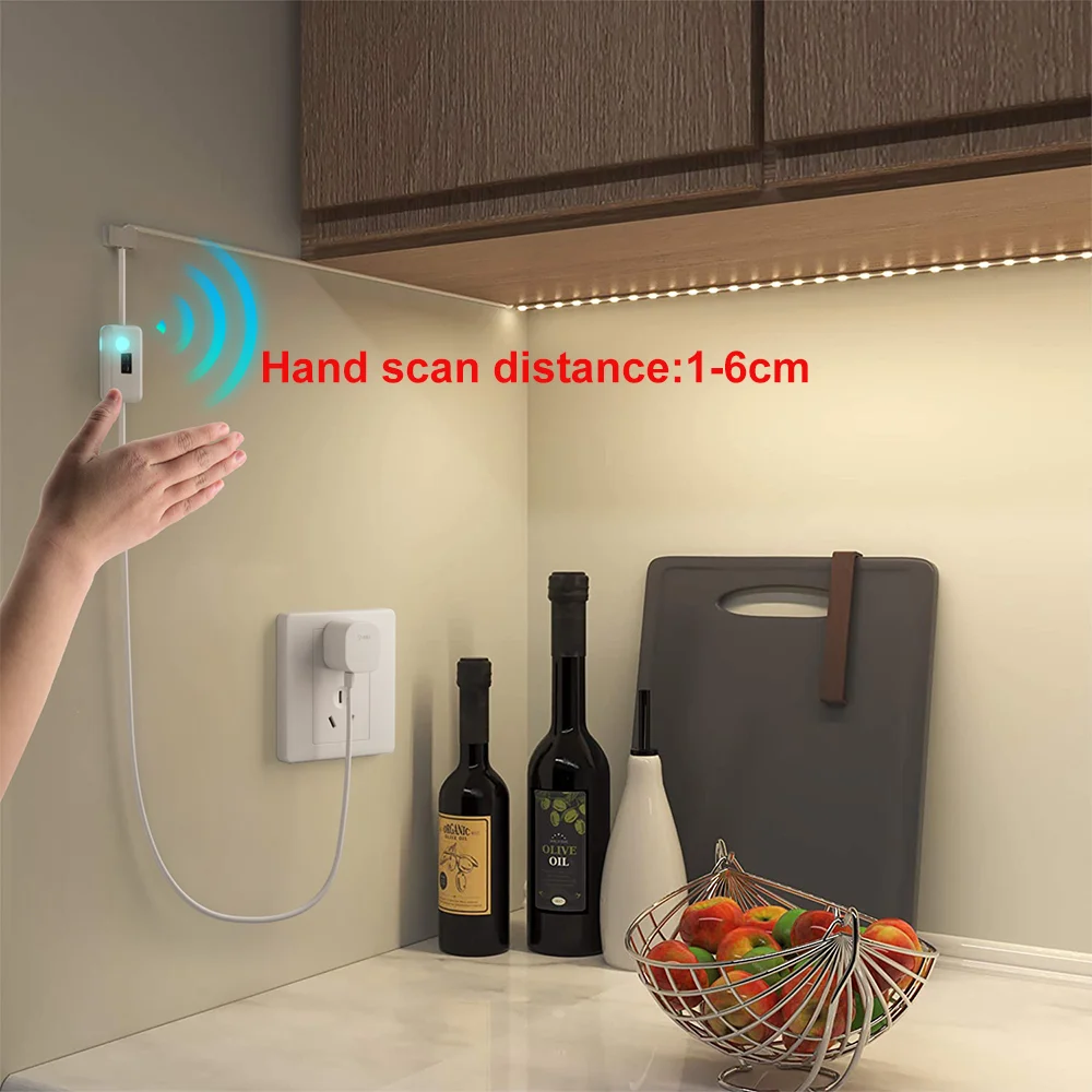Motion Sensor Light LED Motion Sensor Light LED Cabinet Lights Motion Sensor LED Light DC 5V USB Motion Backlight LED Light Strip Hand Sweep Waving ON OFF Sensor TV Kitchen Under Cabinet Lamp