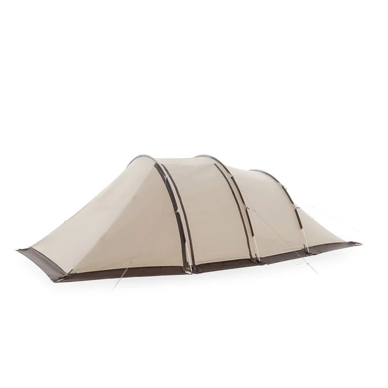 

Customized tunnel canopy outdoor portable folding thickening camping tent field travel dinner family tent