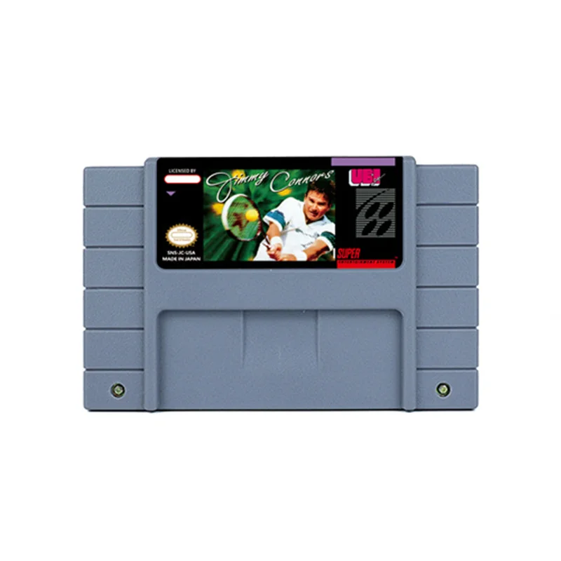 Jimmy Connors Pro Tennis Tour Action Teams Action Game Per Snes 16 Bit Retro Cart Regalo Per Bambini