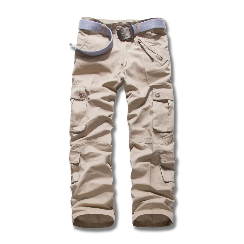 beige cargo pants Men's 2022 New Camouflage Pants Multi-pocket Cargo Pants cargo joggers