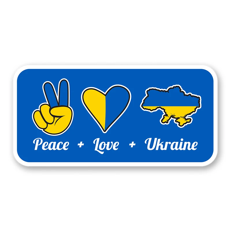 22039# 11 Styles Creative Ukraine Sticker Ukraine UA Decal For Car Truck Window Vinyl Car Decal Scratch-Proof Car Accessories images - 6