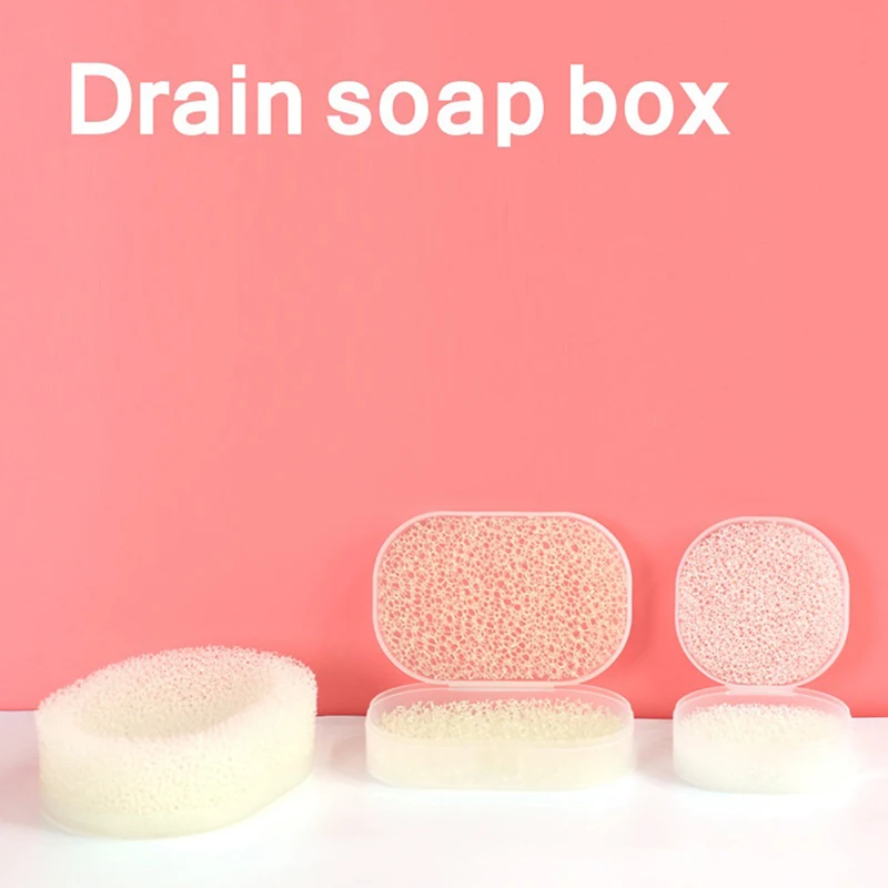 Storage Box Plastic Soap Container Home Organizer Box Sealing Waterproof Travel Soap Box With Lid Drain Bathroom Accessories 2