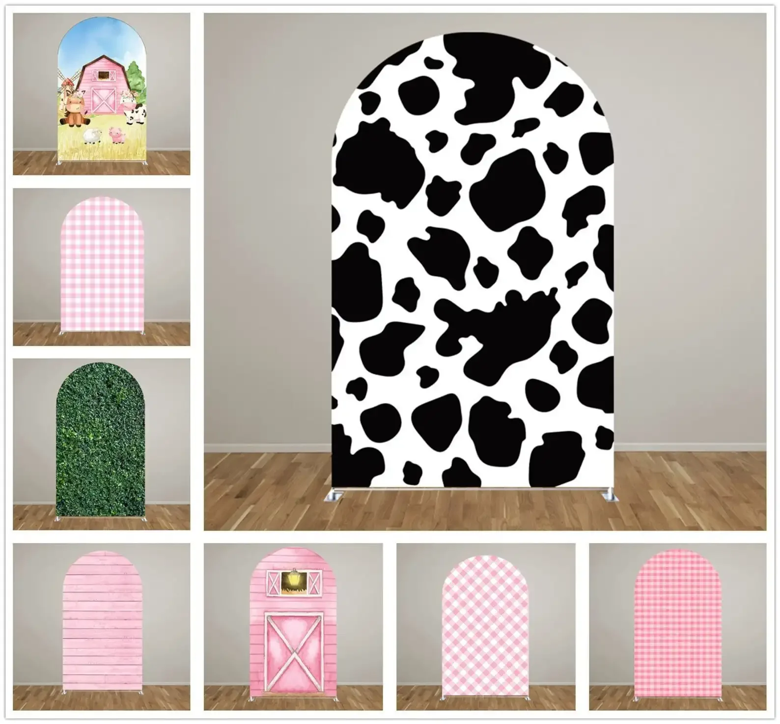 

Mehofond на заказ, сарая ферма, животные, коровы, Детские чехлы на день рождения, задний фон для детского душа, Фотообои