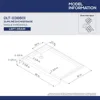 36 in. D x 60 in. W x 78 3/4 in. H Bypass Shower Door in Oil Rubbed Bronze and Left Drain Biscuit Base Kit 4