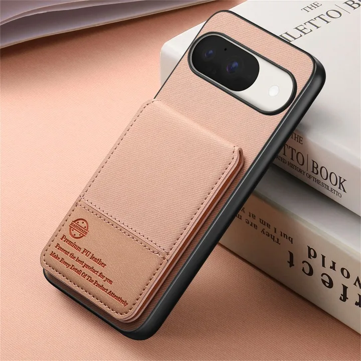 Premium RFID Blocking Leather Wallet Case - Luxury Card Holder Back Cover