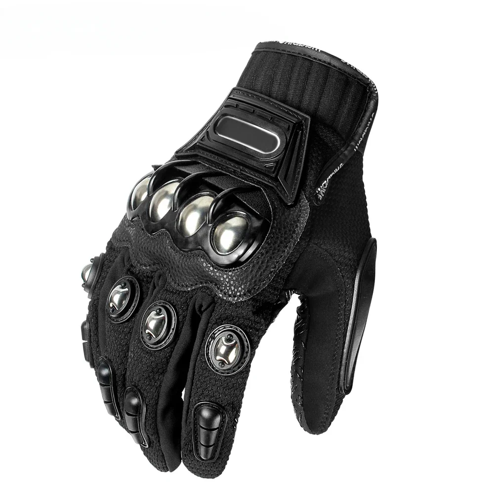 

Alloy Steel Knuckle Motorcycle Gloves Full Finger Motocross Gloves Racing Tactical Paintball Gloves Motorbike Protective Gear