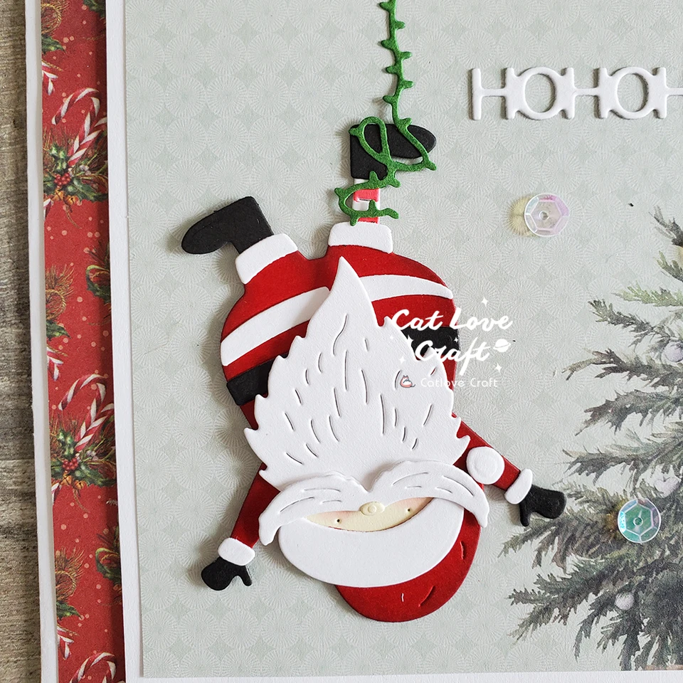 Tema natalizio multistrato Cornice in metallo Fustelle Albero di Natale Frese Scrapbooking Stencil Modello Carta regalo Decorazioni per la casa fai da te