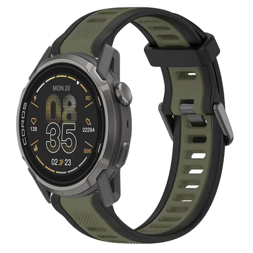 Versatile Silicone Smartwatch Strap in Multiple Sizes