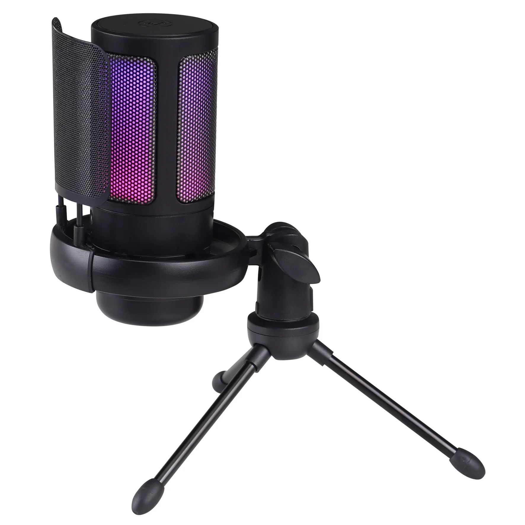 

Gaming RGB USB Microphone for PC, Condenser Mic With Quick Mute, Gain Control for Streaming Discord Twitch Podcasts Videos