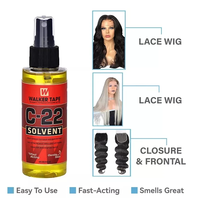 Wig Glue Remover Wig Glue Wig Tape Lace Wig Glue 118ml(4oz) Solvent For Lace Wig Toupee Closure Tape Hair Extension