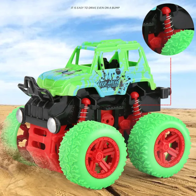 Big Wheel Monster Truck 360 Degree Flipping Car Inertia Friction Power SUV Diecast Outdoor Toys For Children Boys Birthday Gift 4