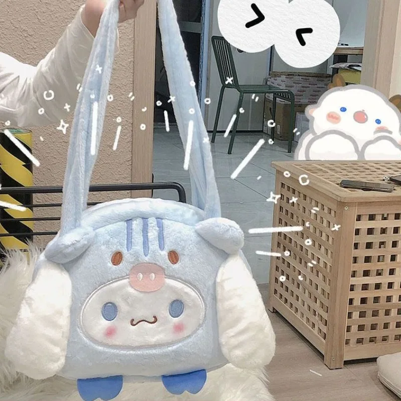 

MBTI Cute Cinnamoroll Womens Shoulder Bag Cartoon Harajuku Style New Fashion Handbag Casual Lolita Jk Designer Female Tote Bag