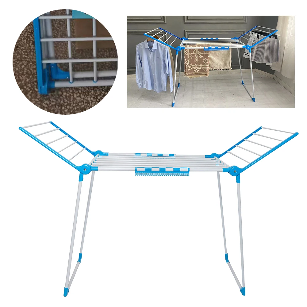 Clothes Drying Rack Multifunction Wing Clothes Airer Windproof Laundry Drying Rack Cloth Dryer Stands for Drying Clothes 3