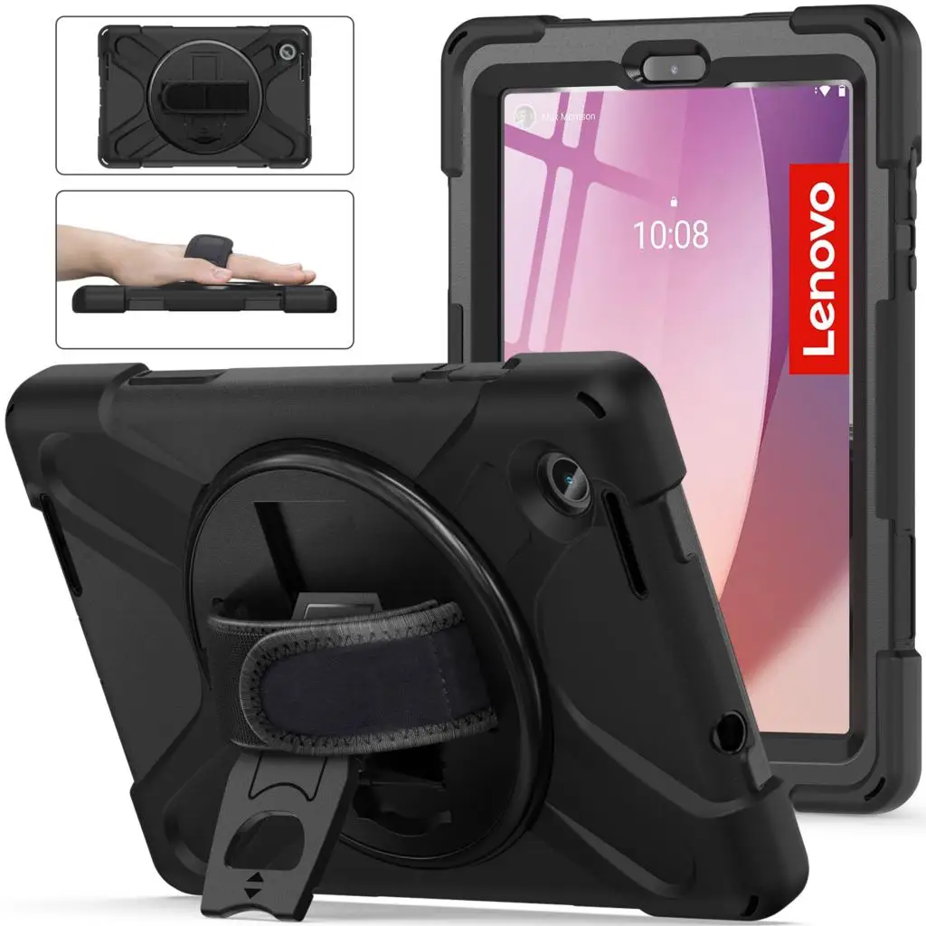 Heavy Duty Shockproof Rugged Tablet Case with Hand/Shoulder Strap