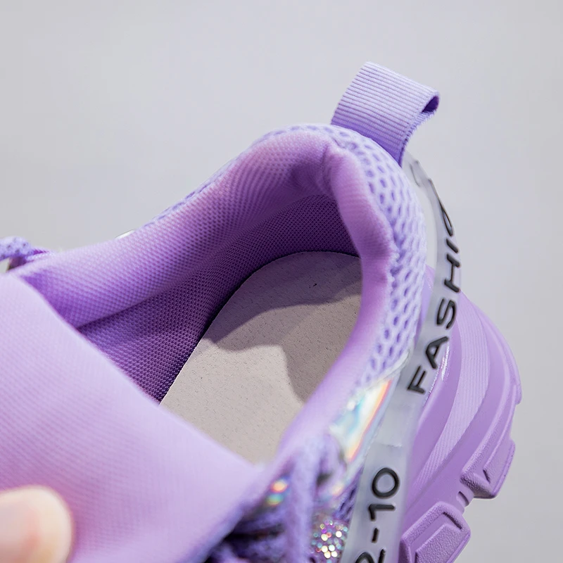 High Quality Women Chunky Sneakers 2024 Fashion Purple Sport Shoes